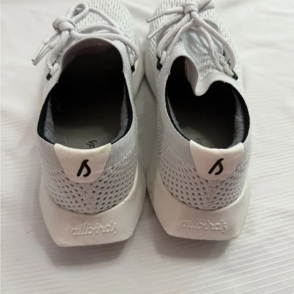 Allbirds Tree Dasher TD2 Women’s Grey Lace Up Sneakers Shoes Size 10.5 10 1/2
